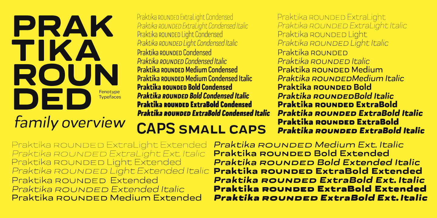 Praktika Rounded Font Poster #1