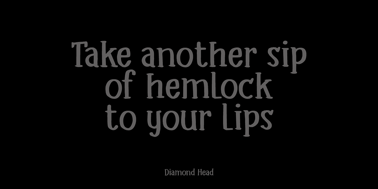 Headlock Font Poster #1