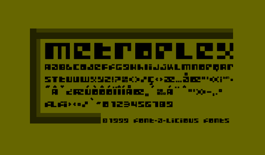 Metroplex Font Poster #1