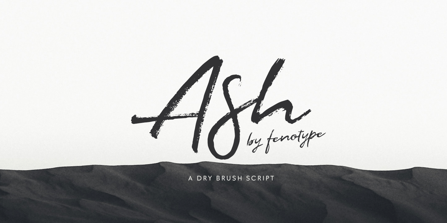 Ash Font Family Poster