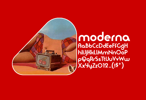 Moderna Font Poster #1