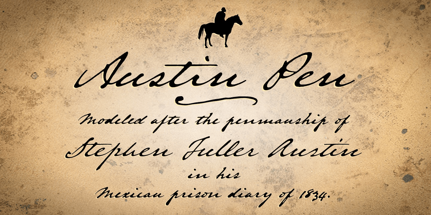 Austin Pen Font Poster #1