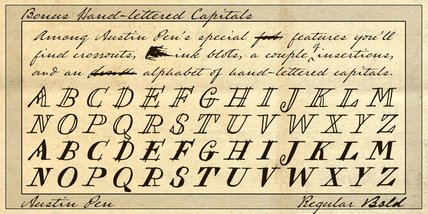 Austin Pen Font Poster #1