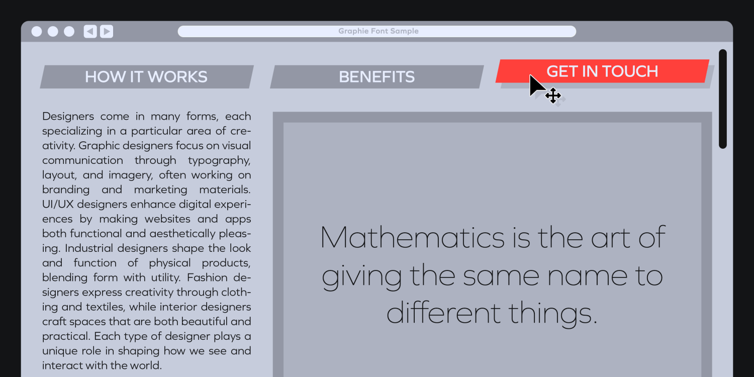 Graphie Font Poster #8