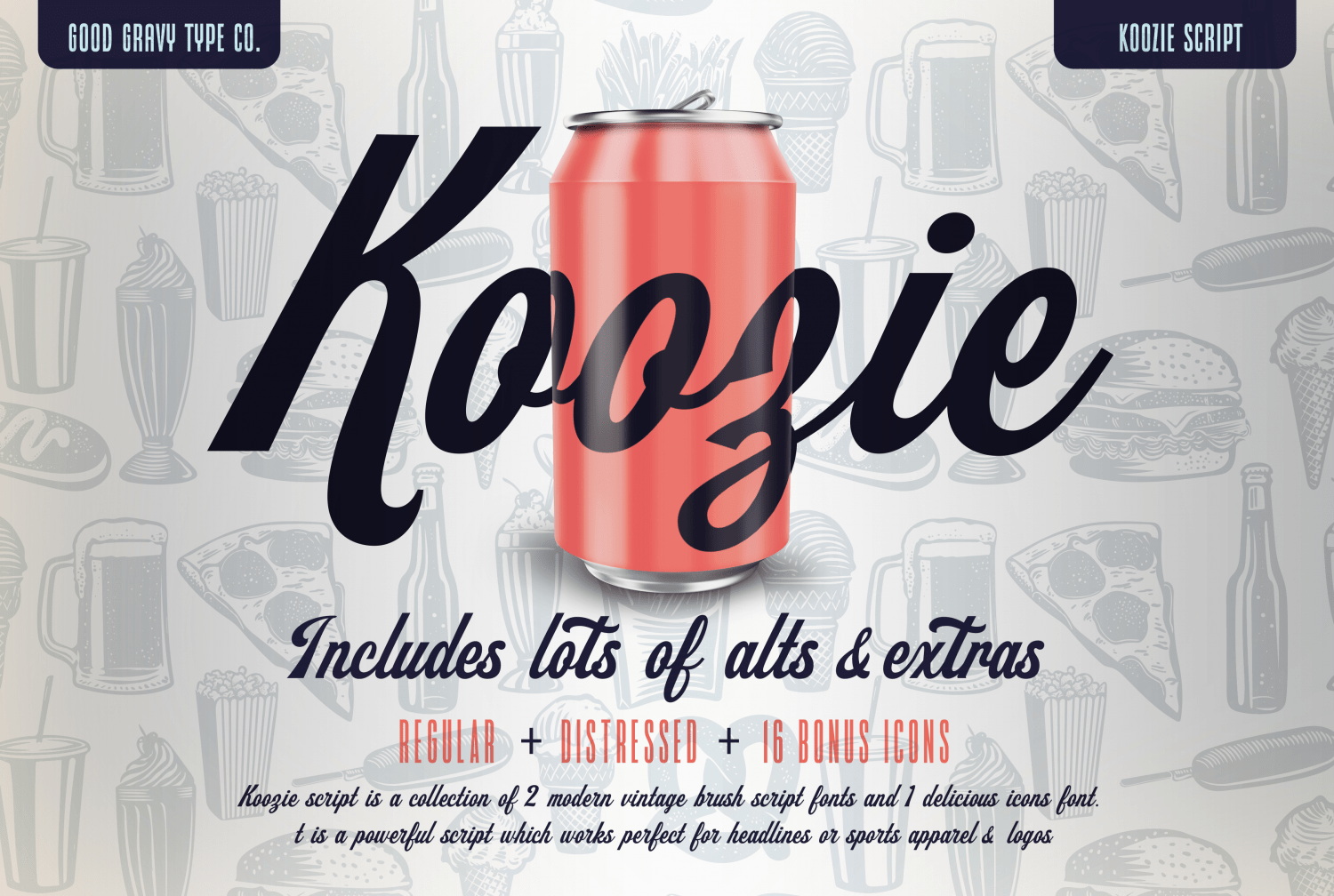 Koozie Script Poster