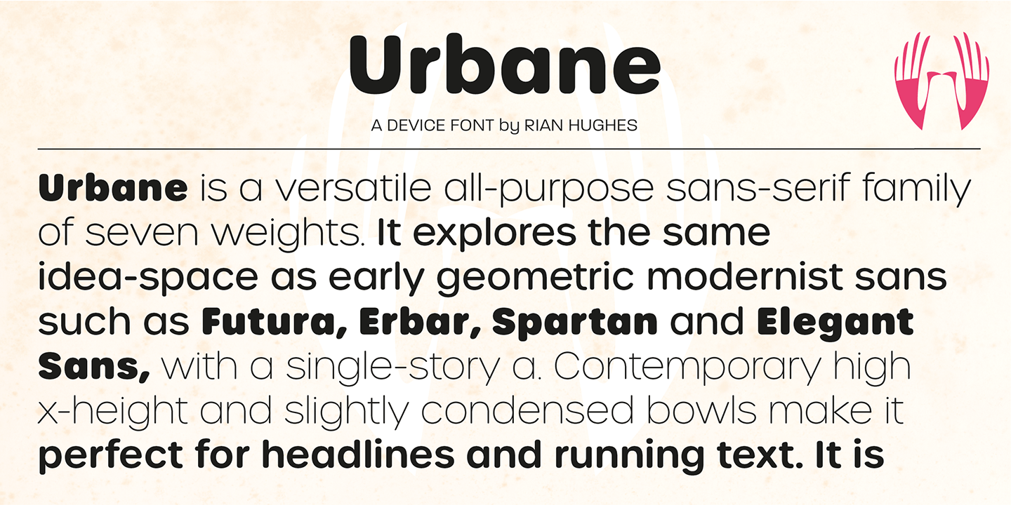Urbane Rounded Poster