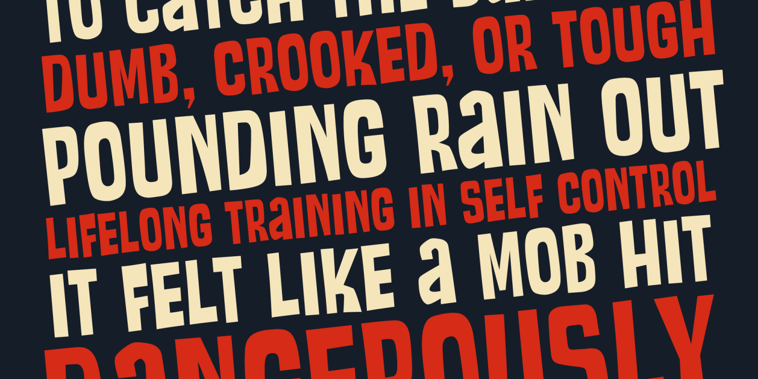 Stacked Deck PB Font Poster #1