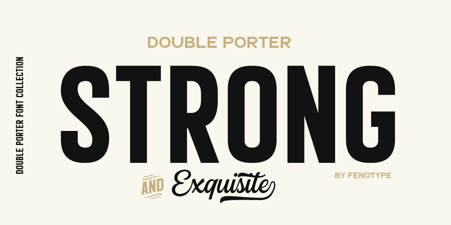Double Porter Font Poster #1