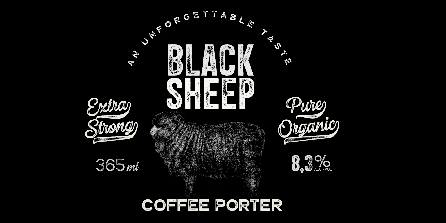 Double Porter Font Poster #1
