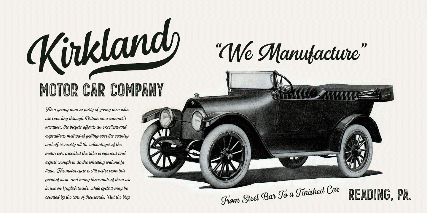 Double Porter Font Poster #1