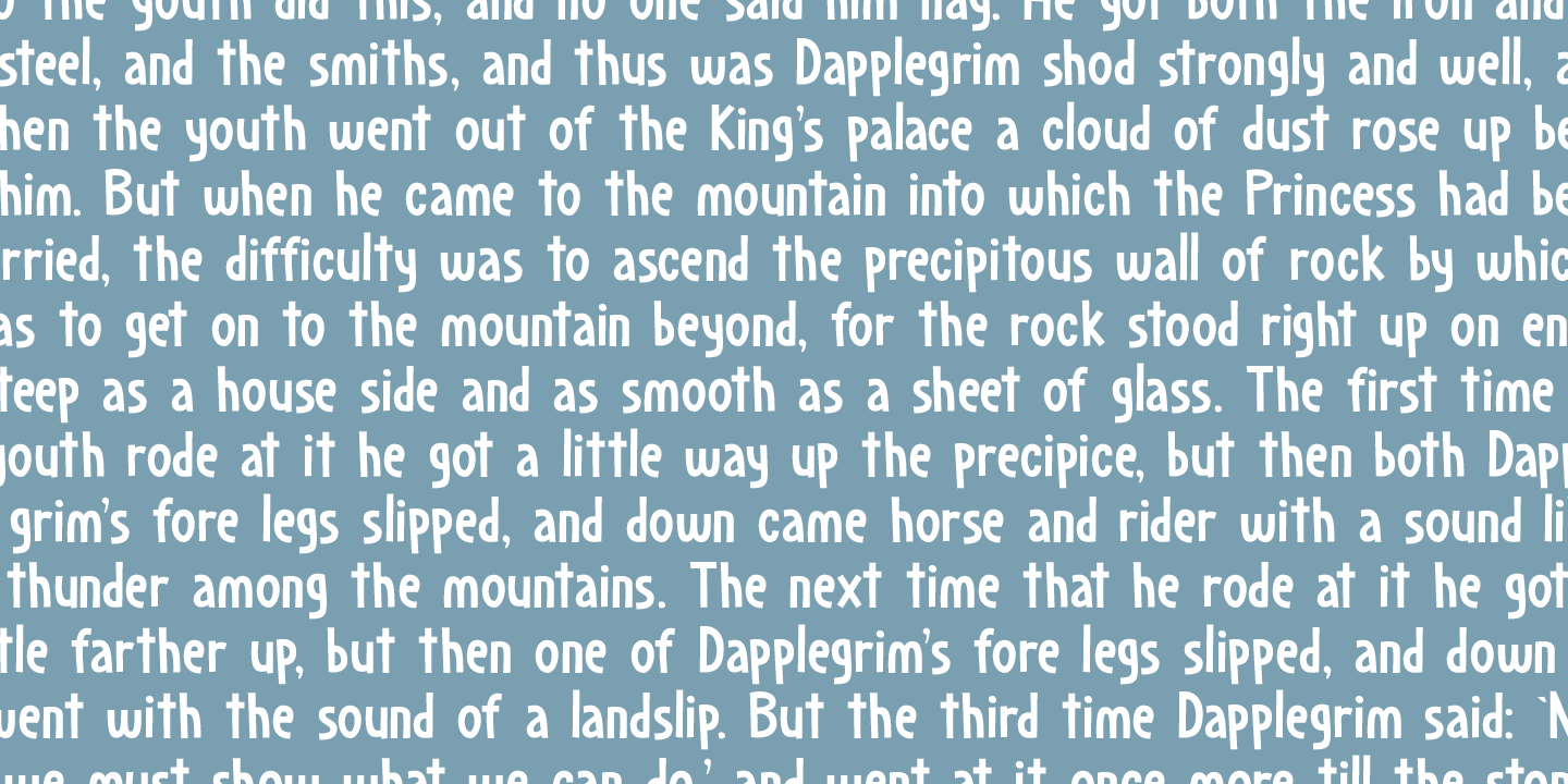 Dapplegrim Font Poster #1