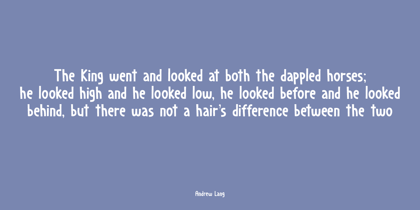 Dapplegrim Font Poster #1