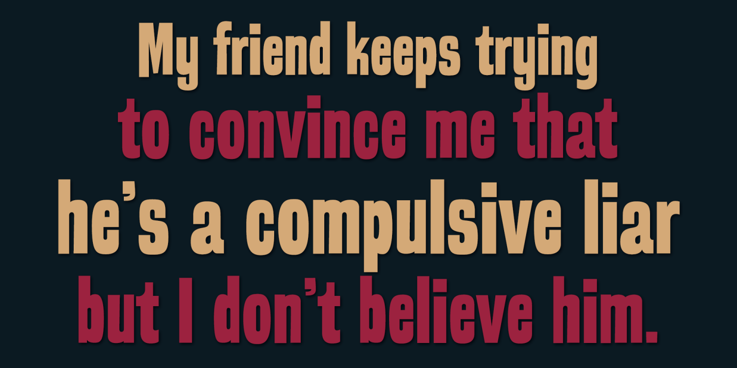 Troubled PB Font Poster #1