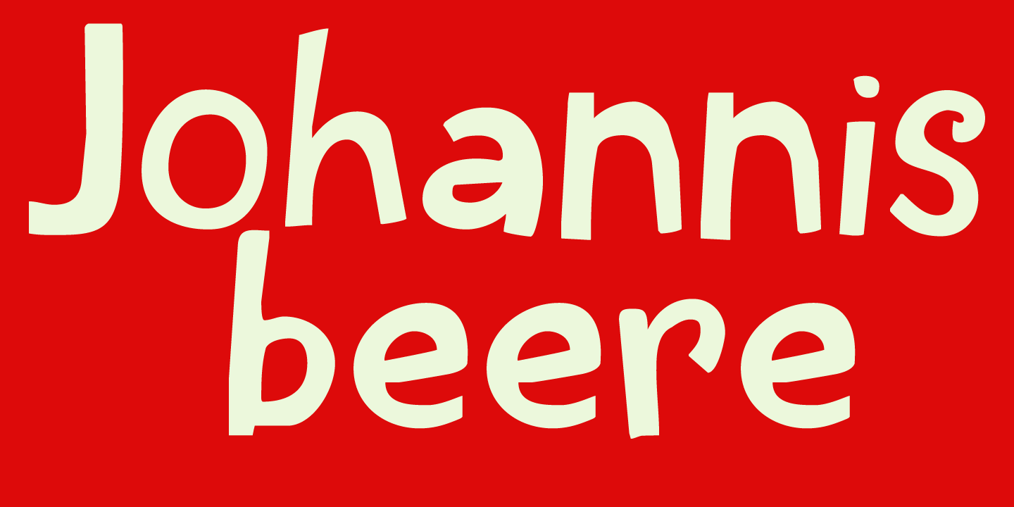 Redcurrant Font Poster #1