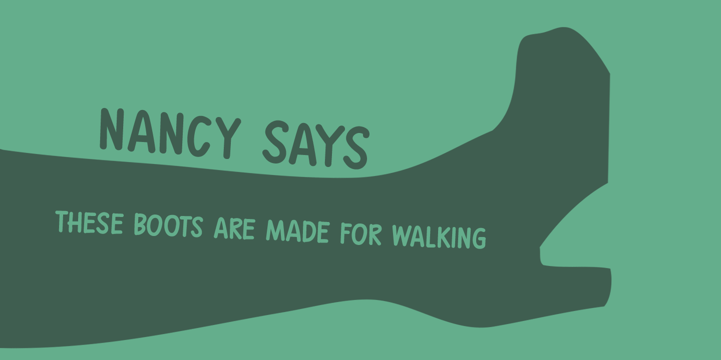 Gumboots Font Poster #1