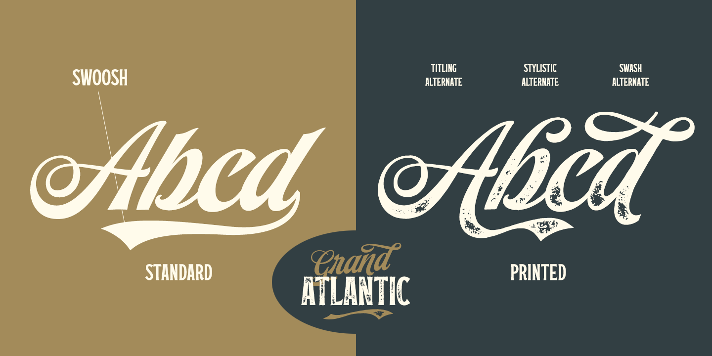 Grand Atlantic Complete Font Poster #1