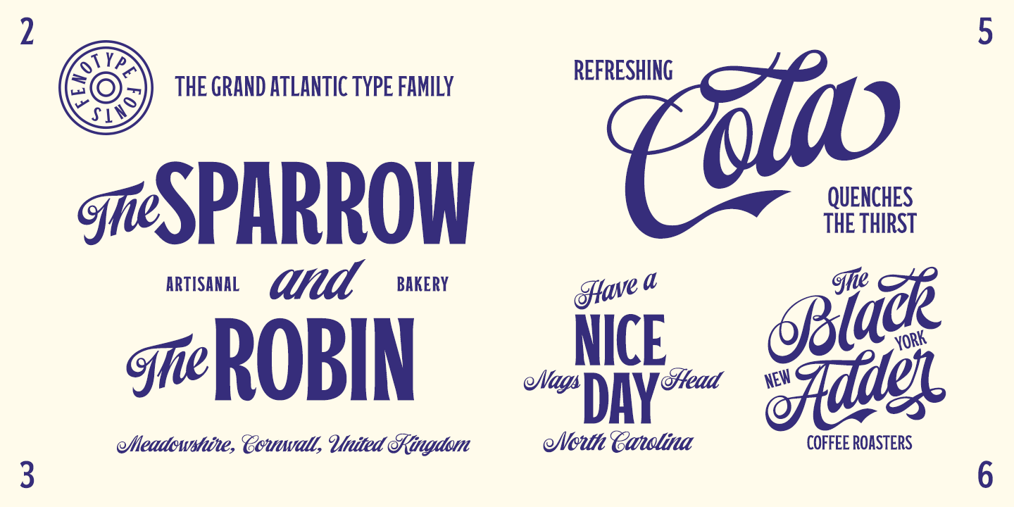 Grand Atlantic Complete Font Poster #1