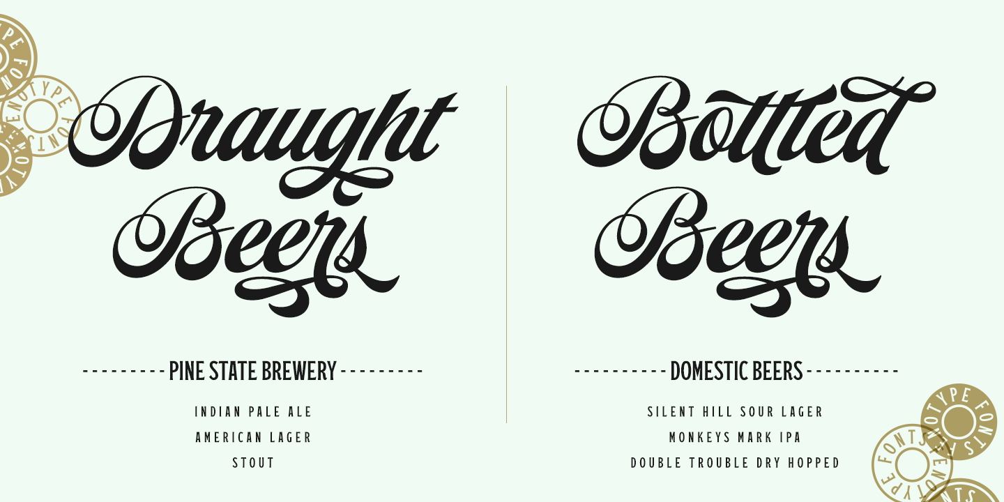 Grand Atlantic Complete Font Poster #1
