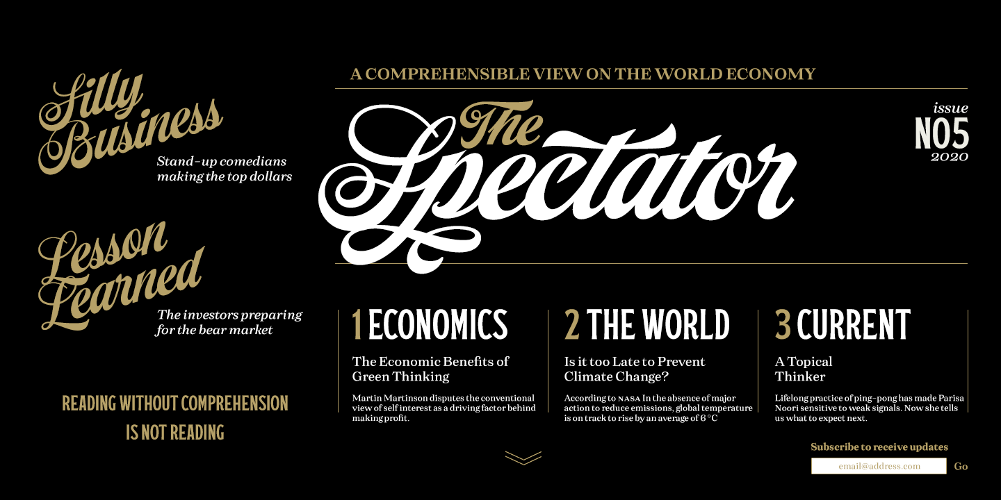 Grand Atlantic Complete Font Poster #1