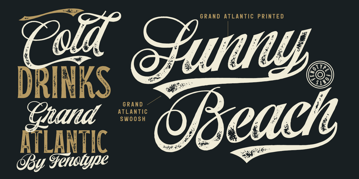 Grand Atlantic Complete Font Poster #1
