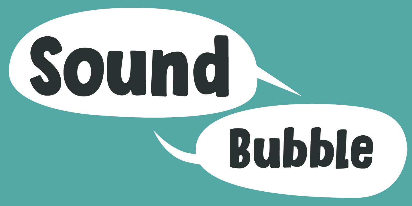 Sound Bubble Font Poster #1