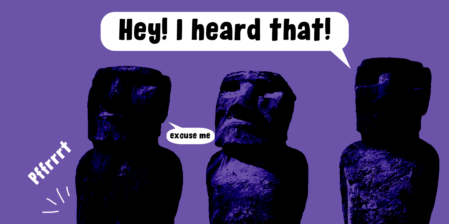 Sound Bubble Font Poster #1