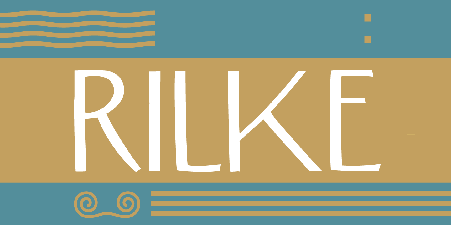 Rilke Font Poster #1