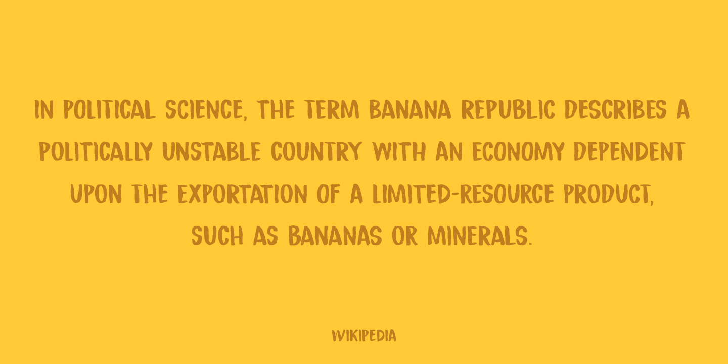 Republica Banana Font Poster #1