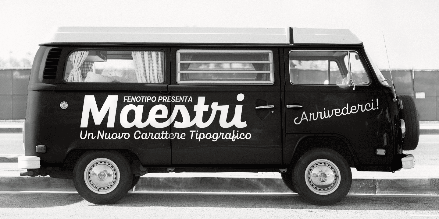 Maestri Font Family Poster