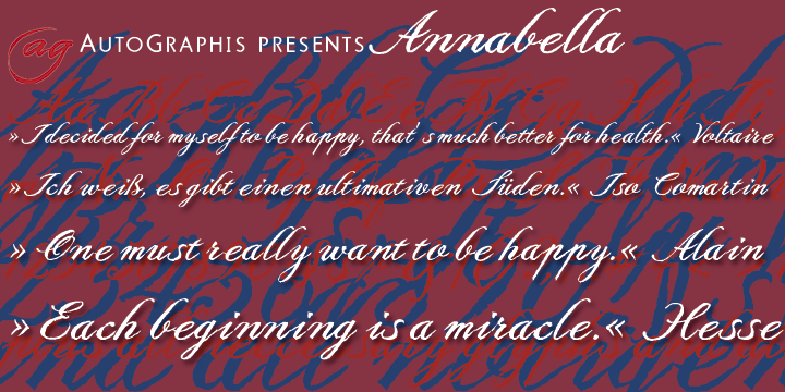 Annabella Font Poster #1
