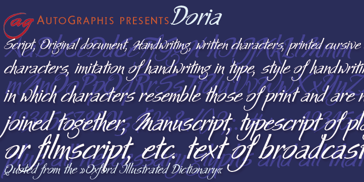 Doria Font Poster #1