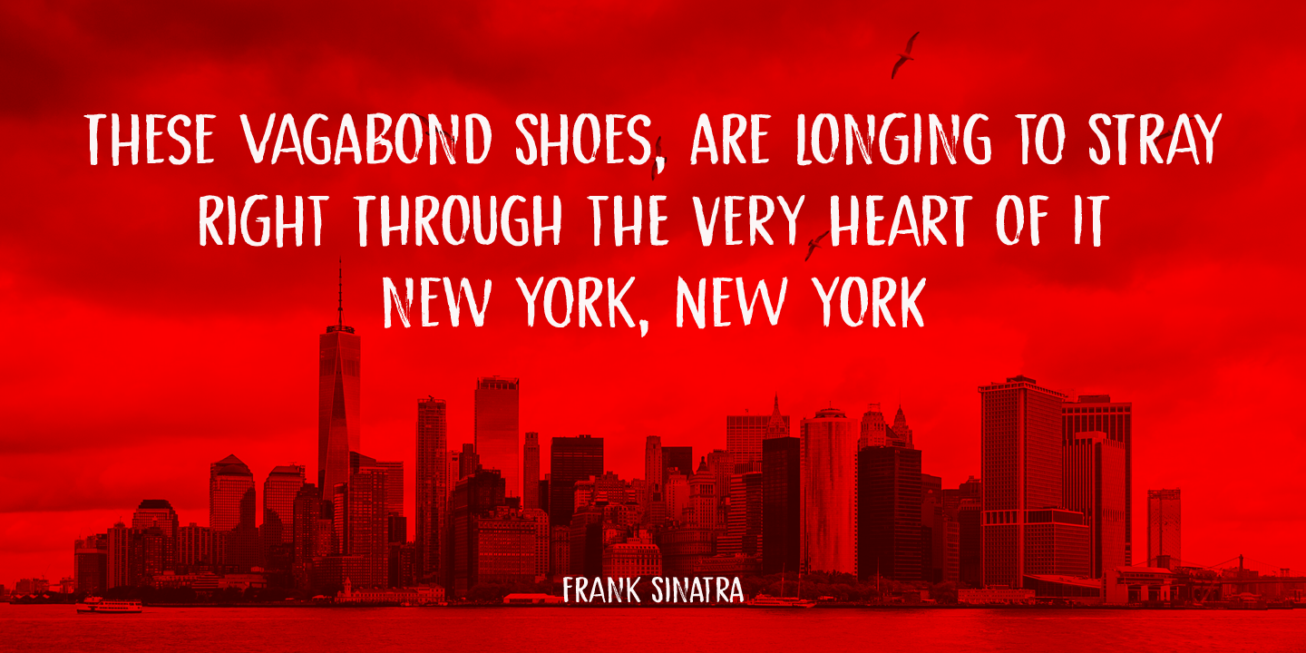 Crimson Skyline Font Poster #1