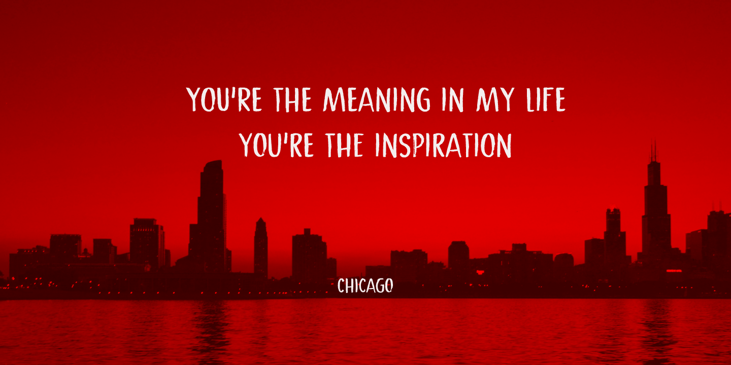 Crimson Skyline Font Poster #1