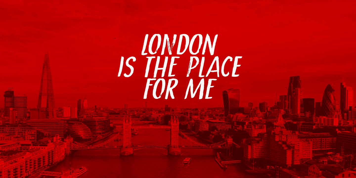 Crimson Skyline Font Poster #1