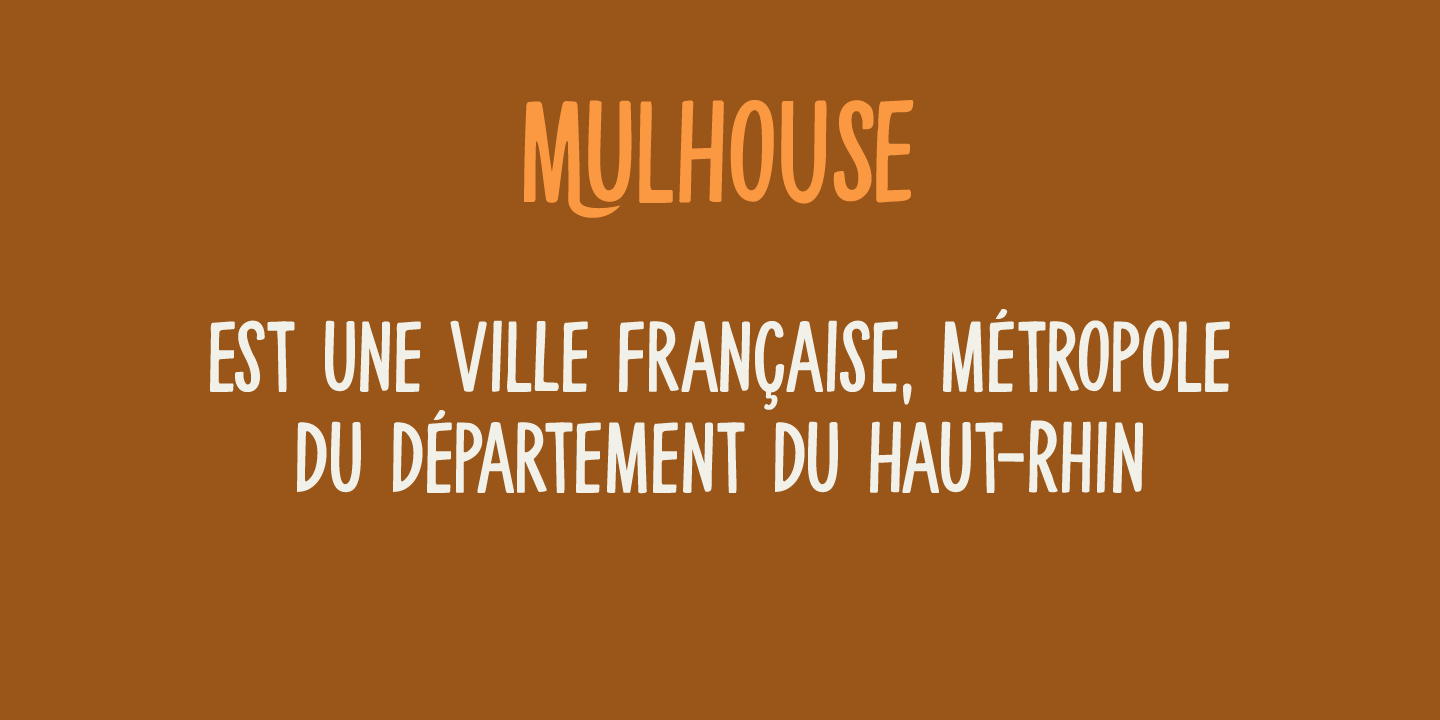 Mulhouse Font Poster #1