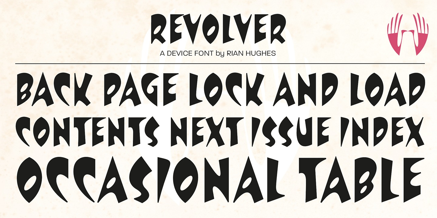 Revolver Font Poster #1