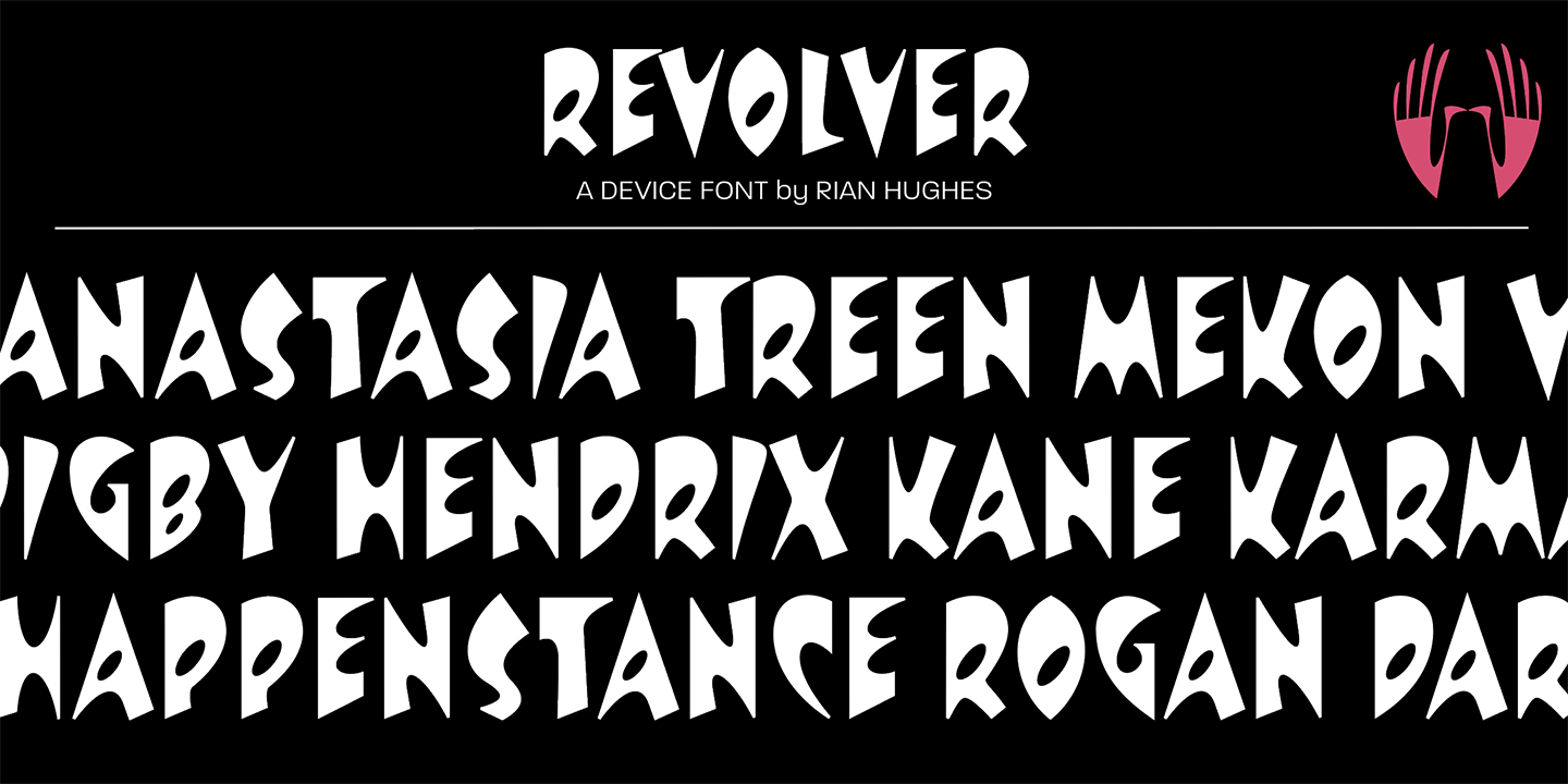 Revolver Font Poster #1