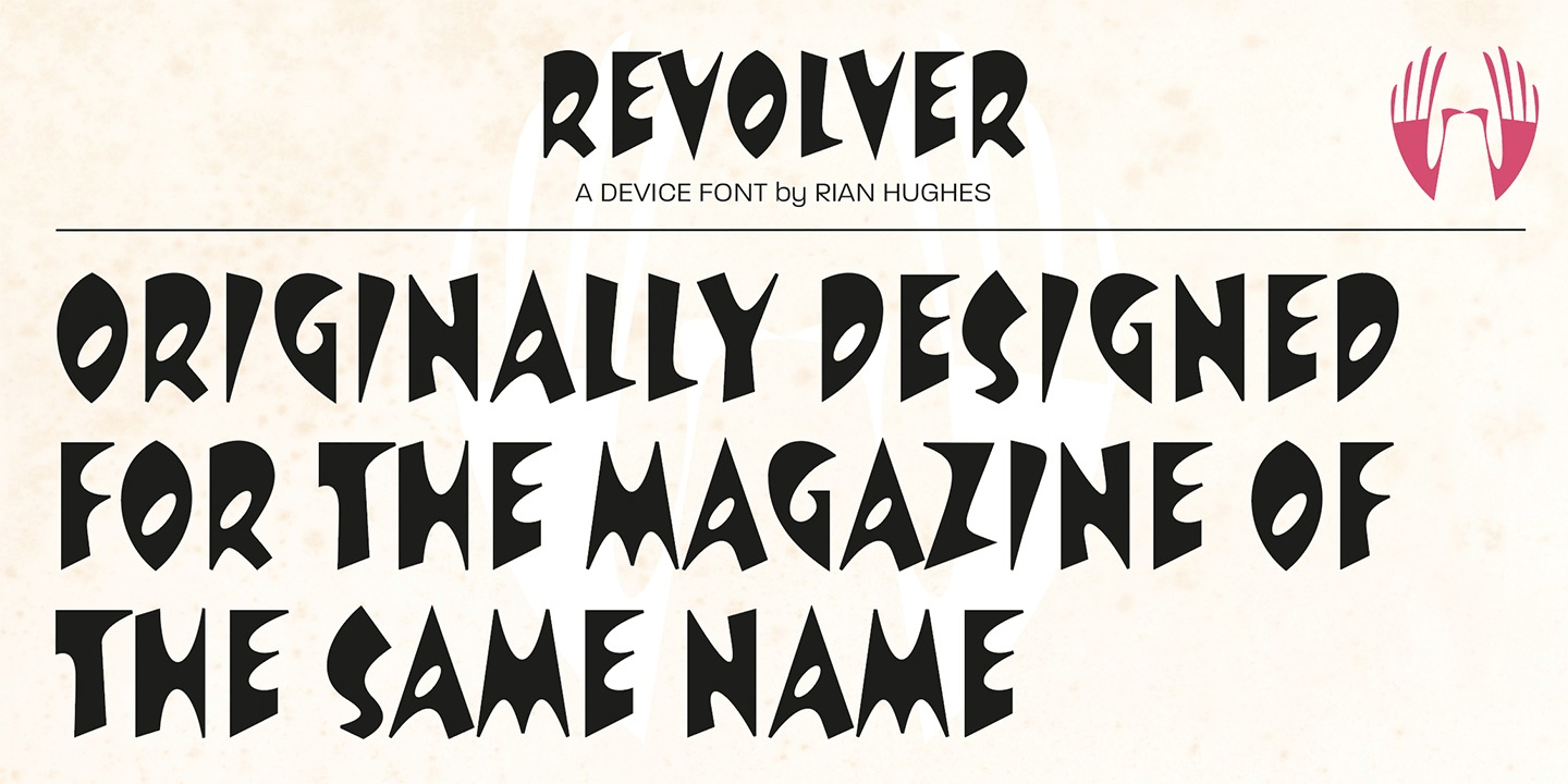 Revolver Font Poster #1
