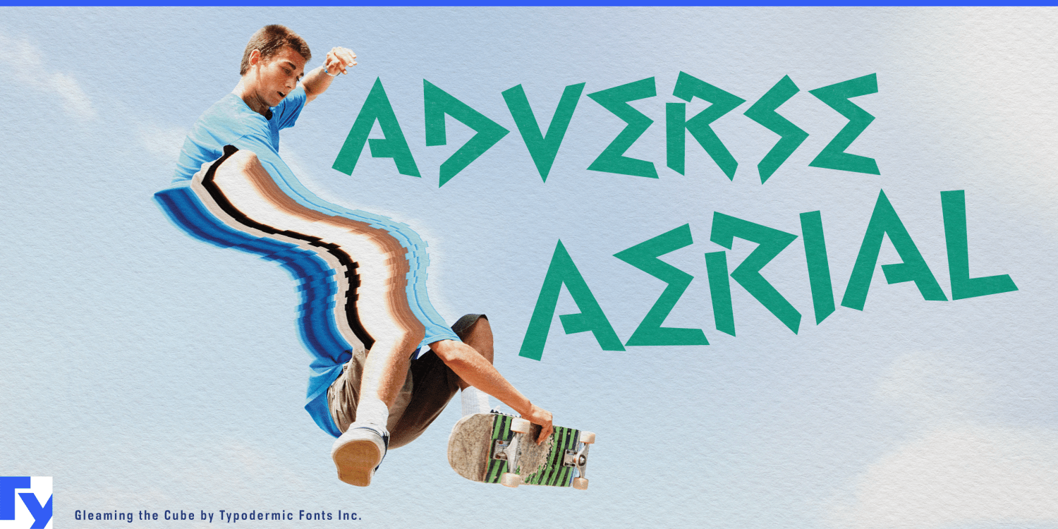 Gleaming the Cube Font Poster #1