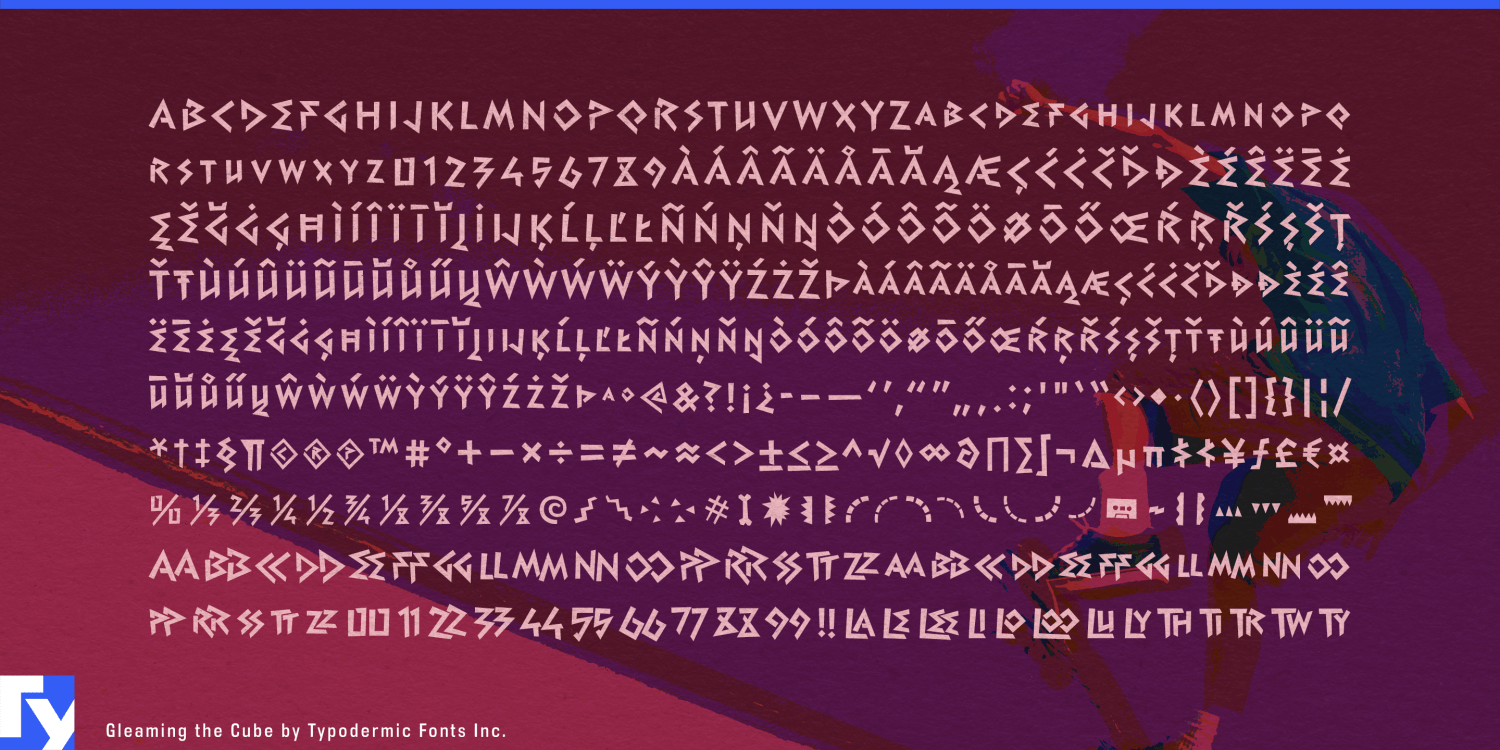 Gleaming the Cube Font Poster #1