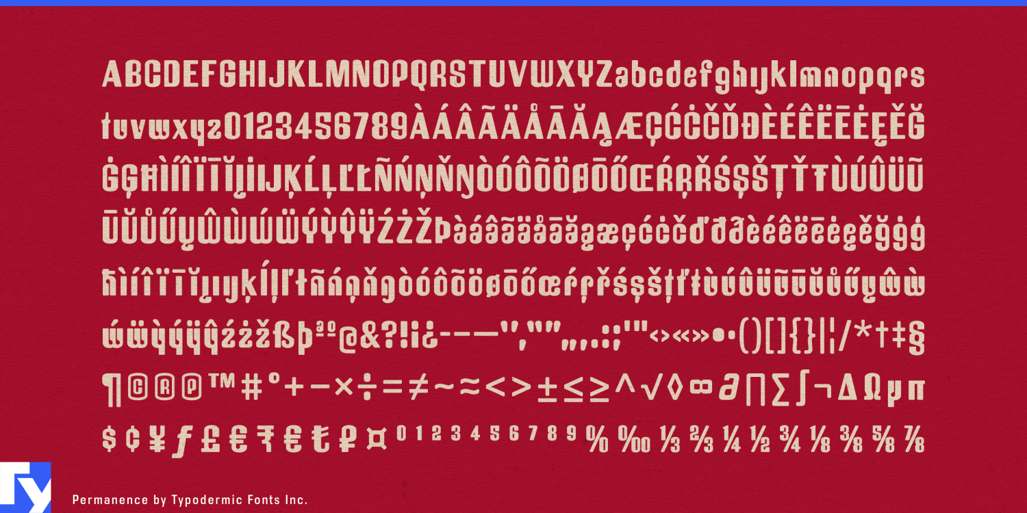 Permanence Font Poster #1