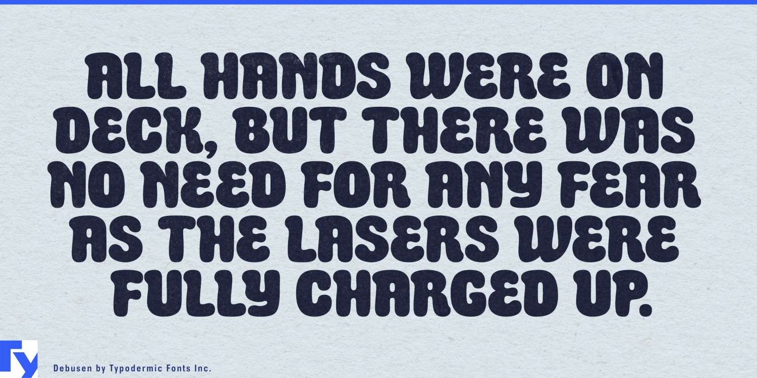 Debusen Font Poster #1