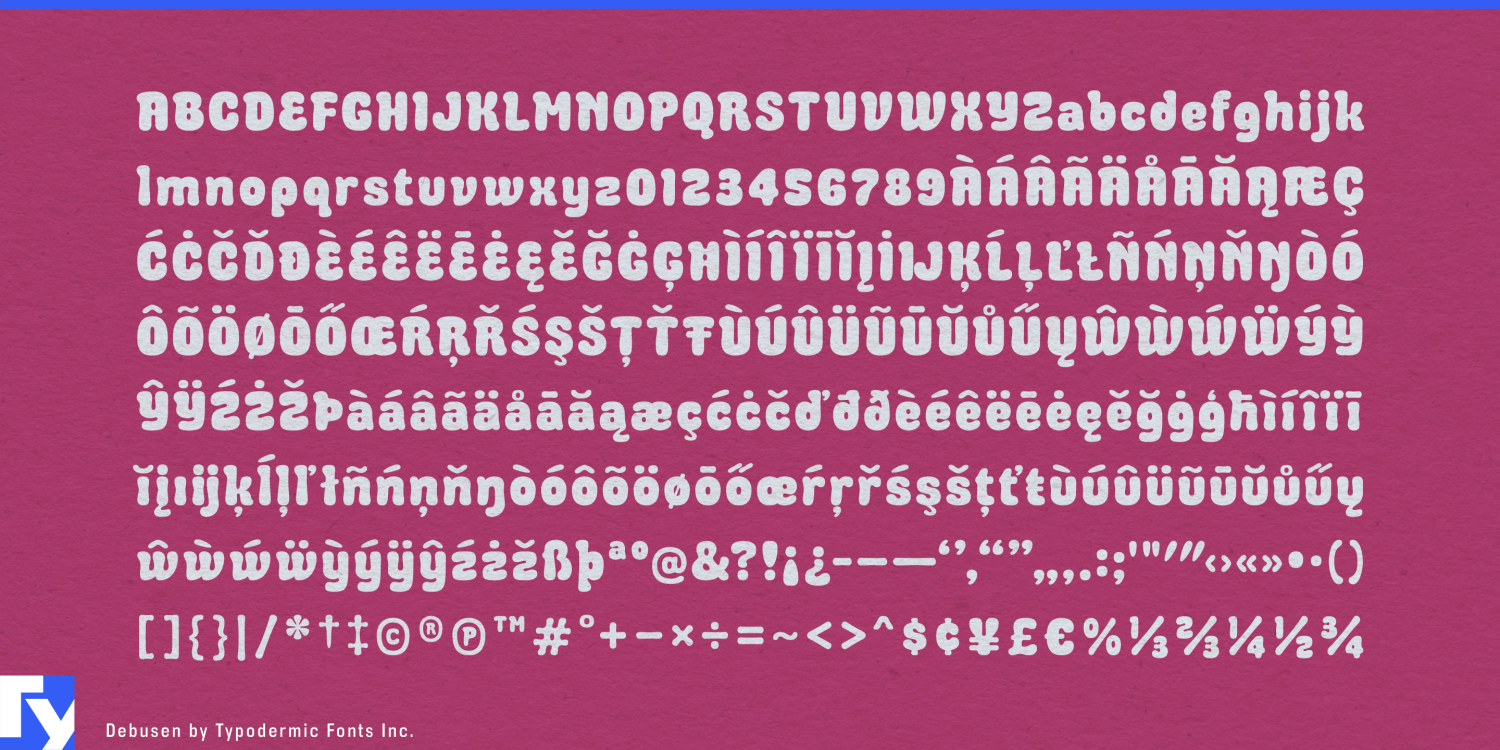 Debusen Font Poster #1