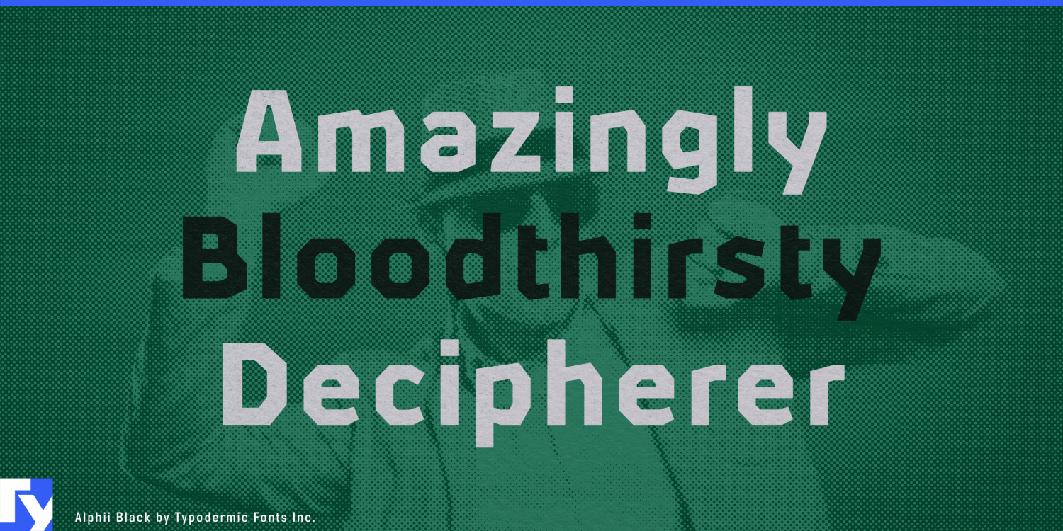 Alphii Font Poster #1