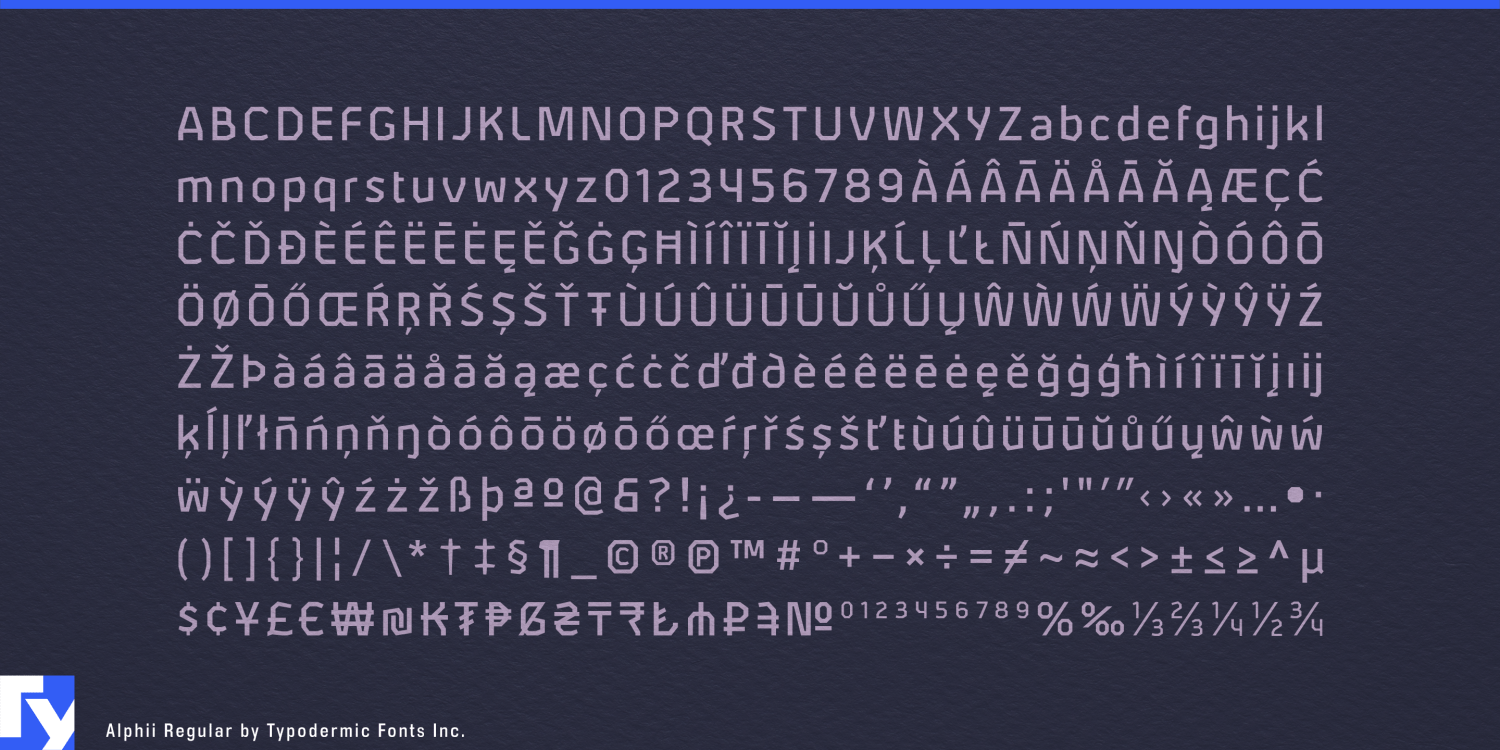Alphii Font Poster #1