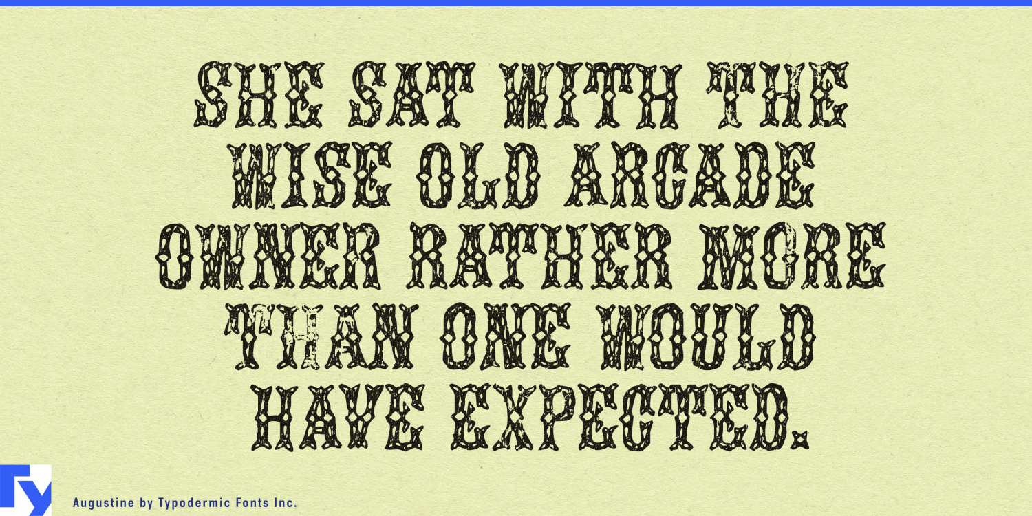 Augustine Font Poster #1