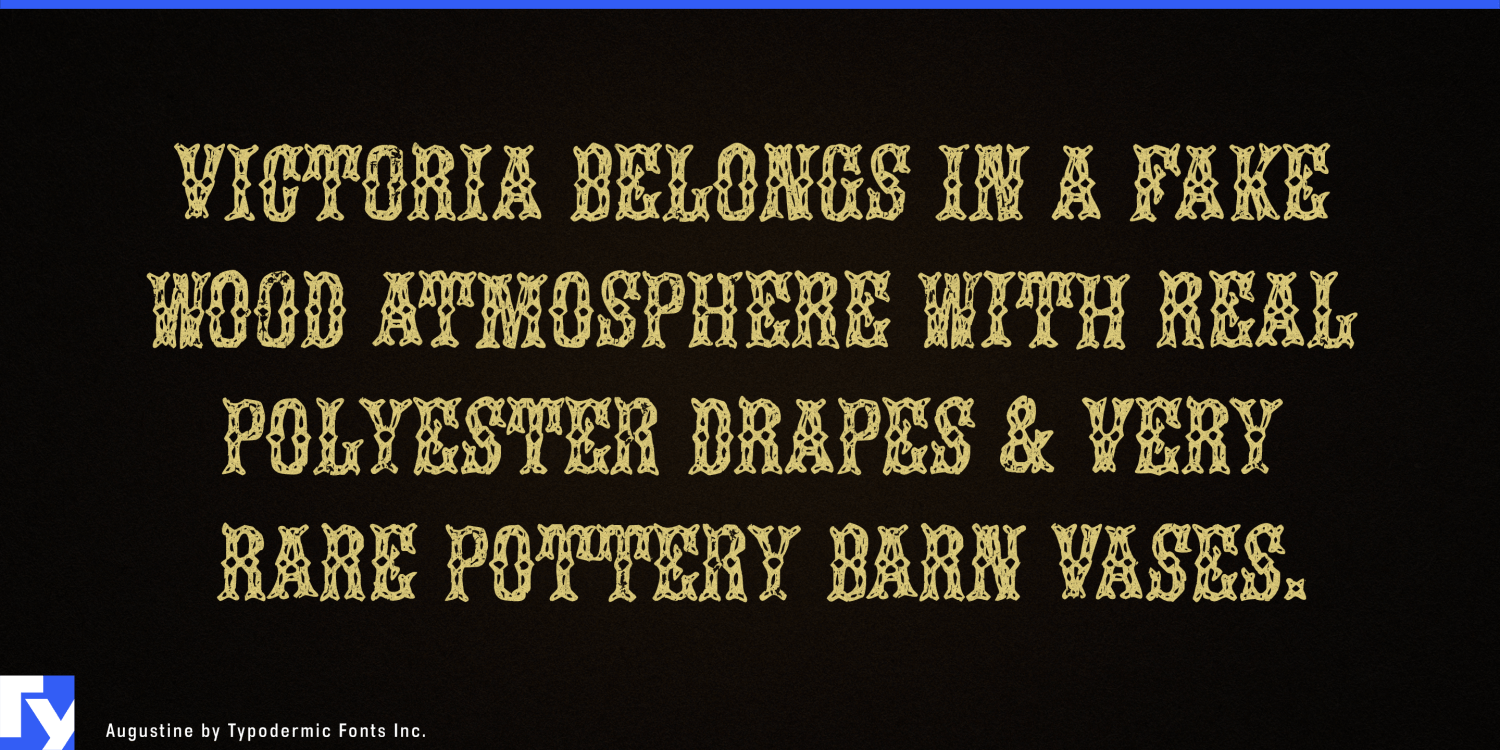 Augustine Font Poster #1