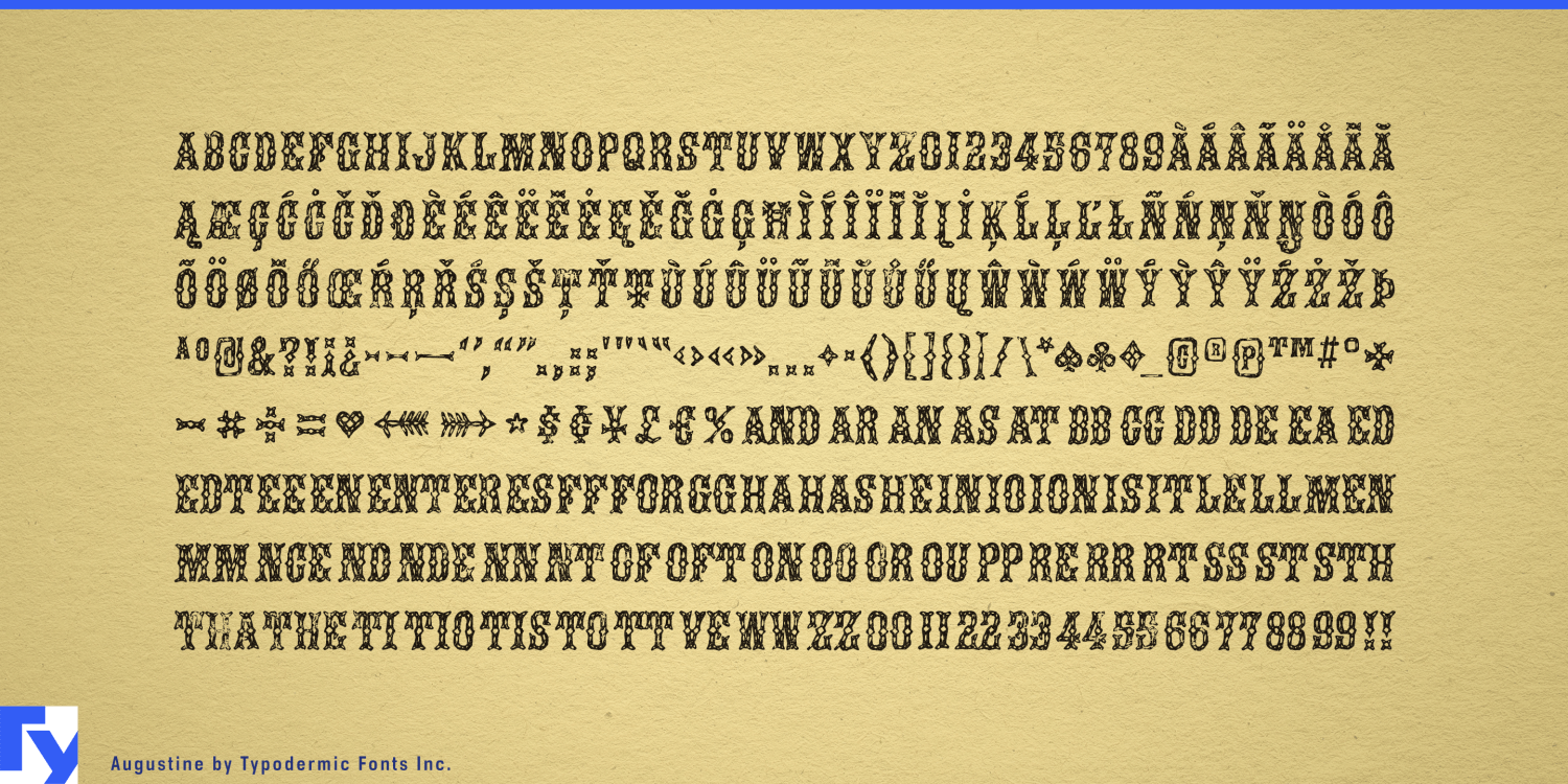 Augustine Font Poster #1