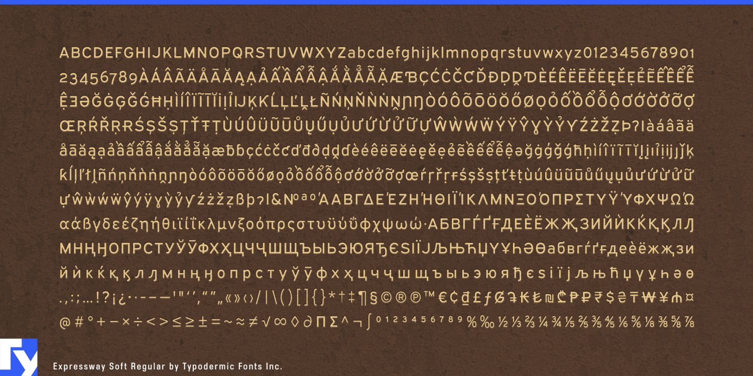 Expressway Soft Font Poster #1