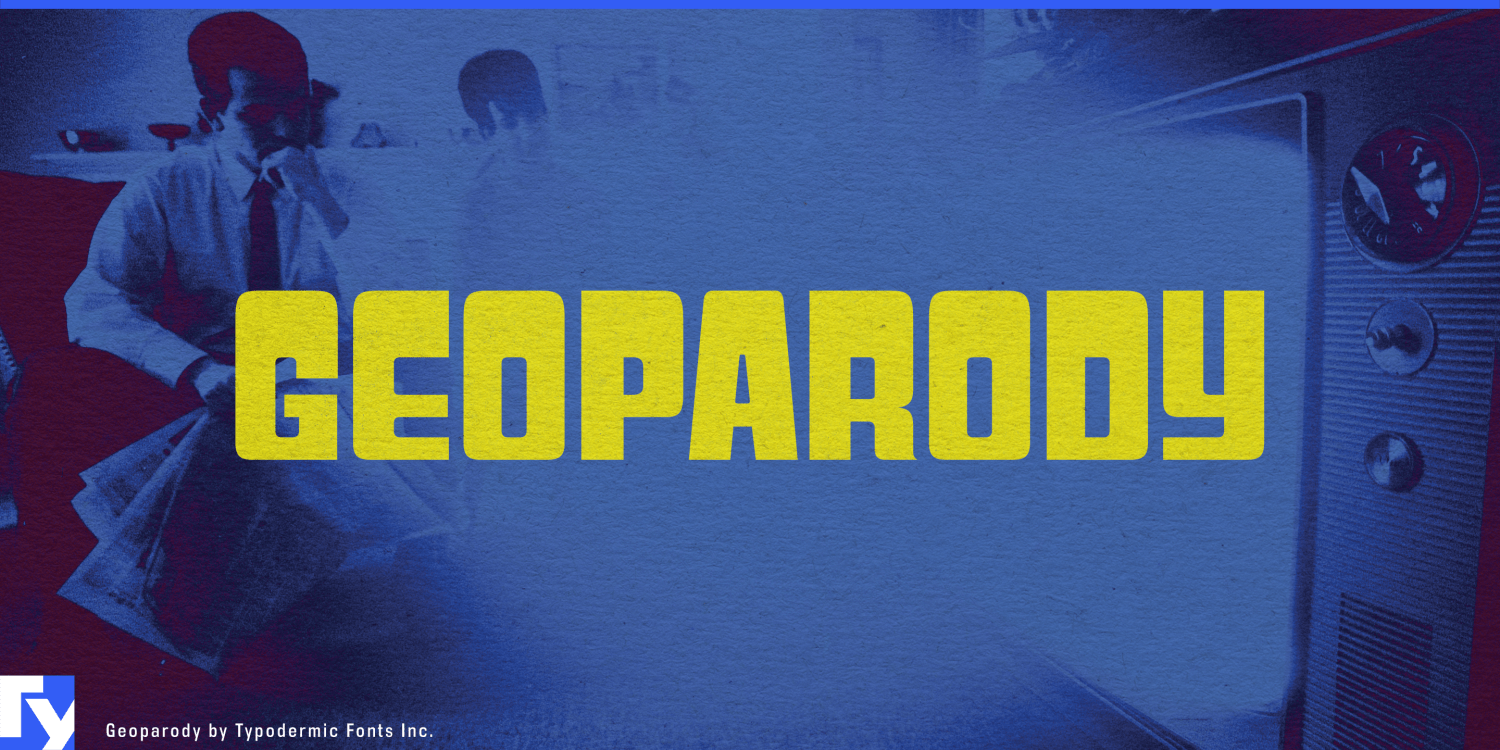 Geoparody Font Poster #1
